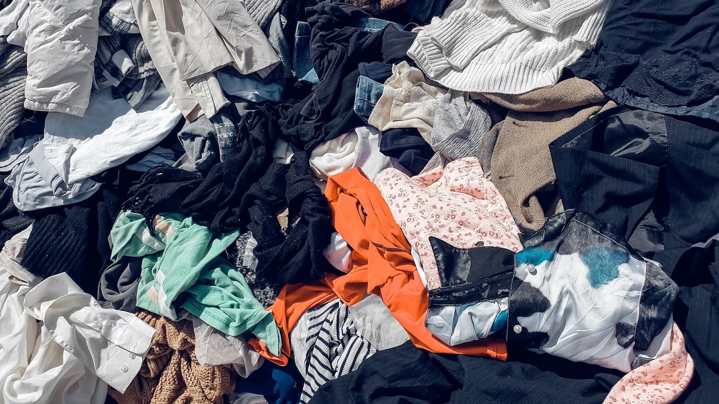 A pile of unused clothes.