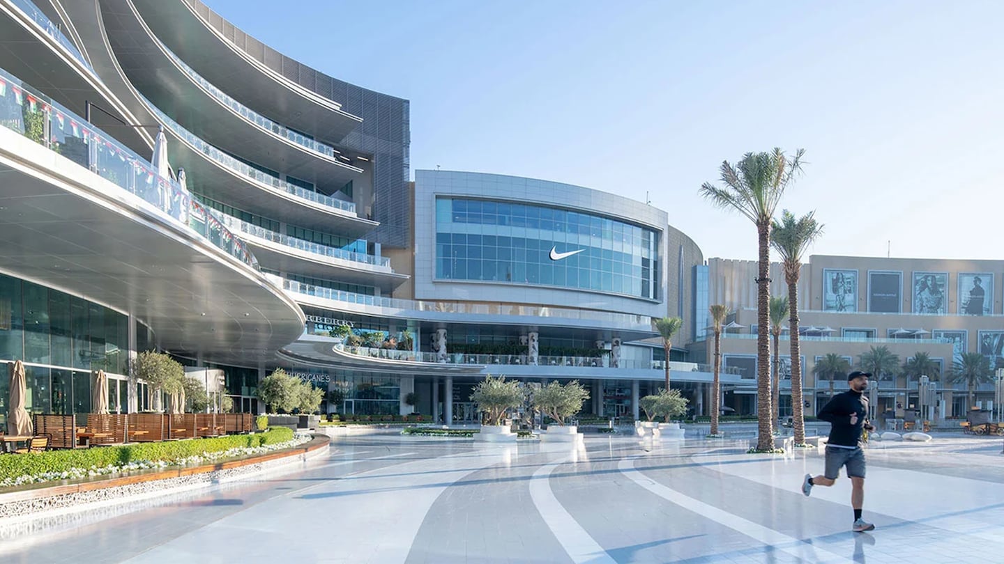 The Dubai Mall is home to the largest Nike store in the Middle East.