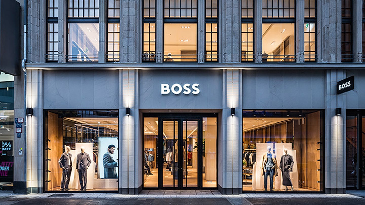Hugo Boss flagship store in Düsseldorf, Germany.