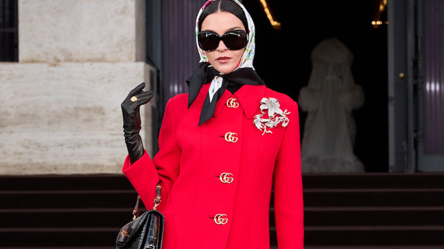 Mariacarla Boscono at Gucci Spring/Summer 2026.