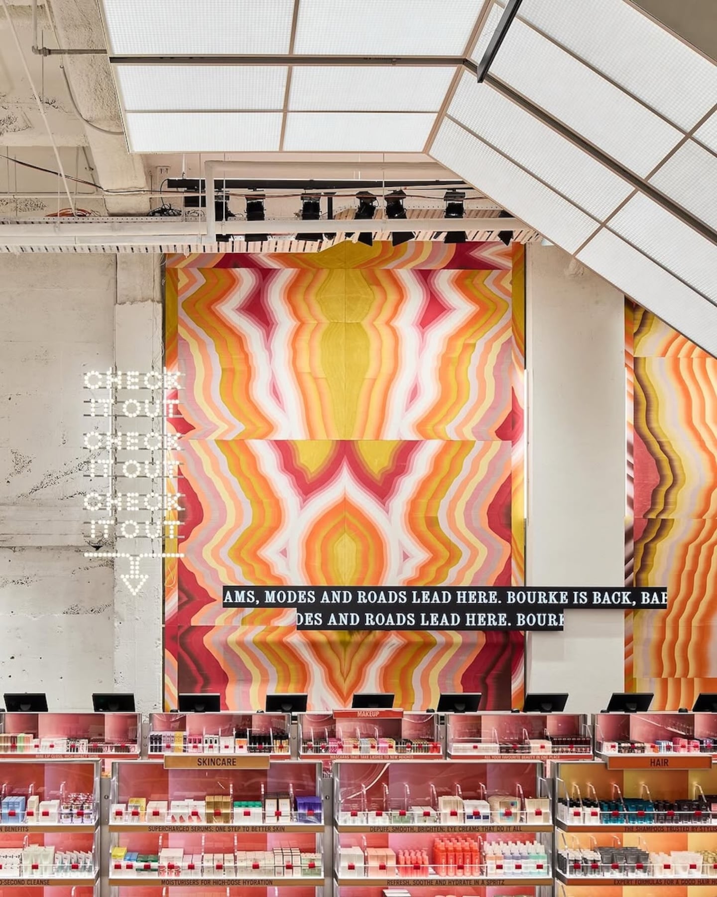 A shot of Mecca's Bourke Street store interior