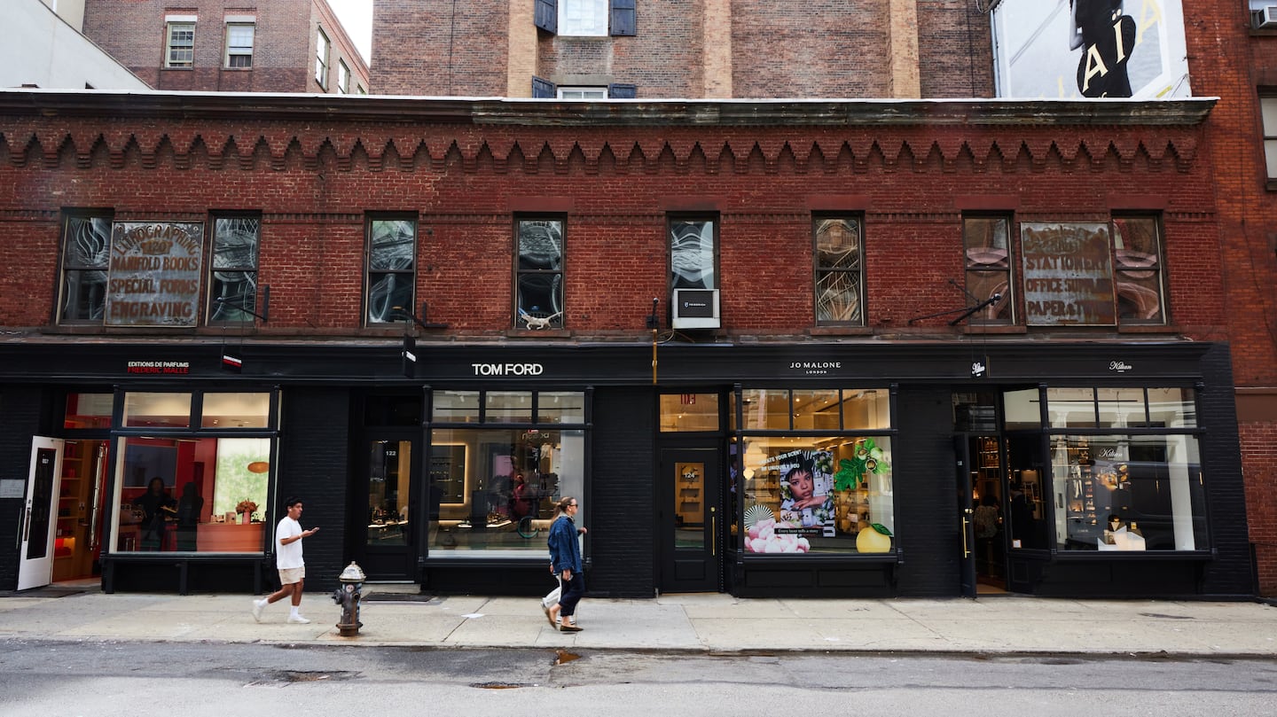 Just a few weeks ago, Estée Lauder Companies sequentially opened stores right next to each other on Prince Street for some of its biggest fragrance brands, including Frédéric Malle, Kilian Paris, Jo Malone and Tom Ford Beauty, creating its very own scent row.